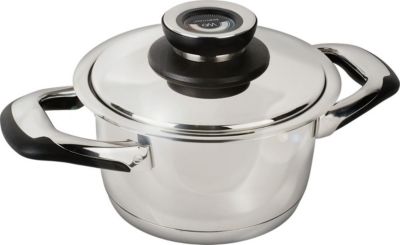 Faitout ECOVITAM en inox, tous feux, thermomètre intégré