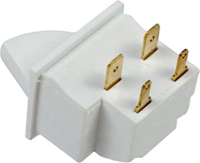 Pièce détachée SCHOLTES bouton-poussoir helice/lumiere 4-faston