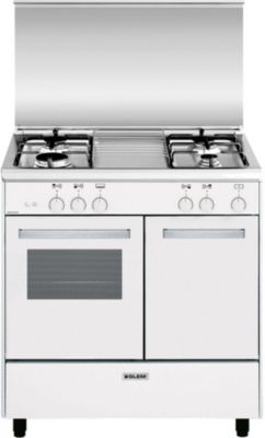 GE960CVBK2 Cuisinière mixte catalyse 90 x 60 cm noire/inox, Cuisson  produits – Glem Gas