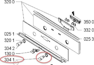 Bouton WHIRLPOOL bouton droit