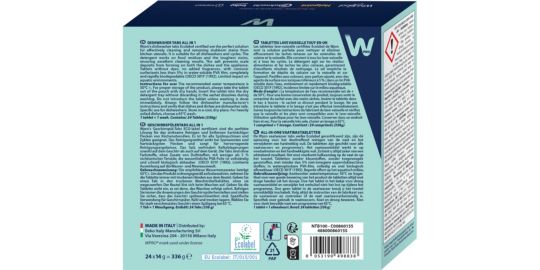 Tablette WPRO lave-vaisselle Ecolabel x 24