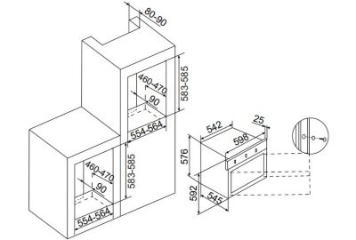 Four encastrable AIRLUX AFSCW21WHN