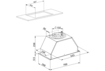 Hotte encastrable AIRLUX AHF771IIX