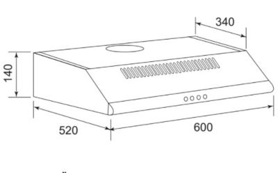 Hotte AIRLUX AHC625BK