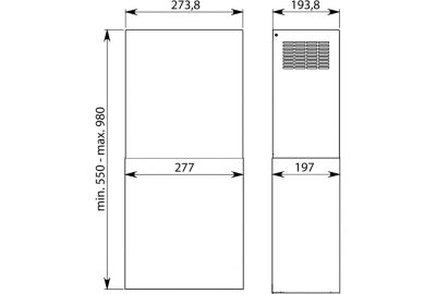 Kit cheminée évacuation AIRLUX AHWACWH