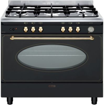 Cuisinière 5 gaz four émail lisse inox Smeg BG91X2 - Vigier Electroménager