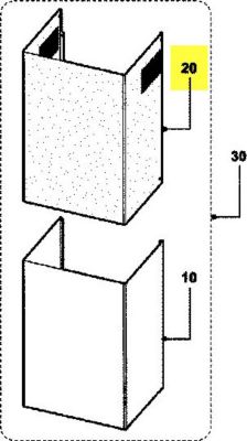 Conduit ARISTON cheminee superieure inox