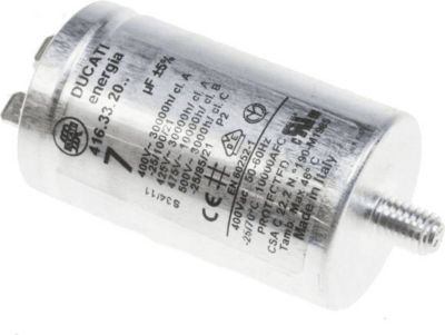 Condensateur INDESIT CONDENSATEUR 7 UF - C00199432 Condensateur INDESIT CONDENSATEUR 7 UF - C00199432