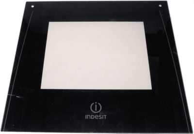 Plaque INDESIT verre porte four miroir