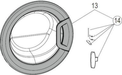 Hublot INDESIT hublot complet hp/ar wd cromato futura