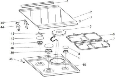 Bruleur INDESIT corps de bruleur rapide avant gauche r39
