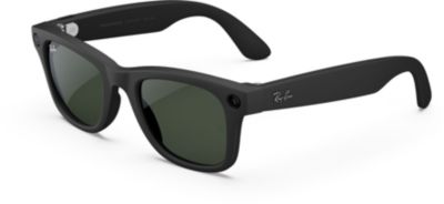 Lunettes Connectées Meta Ray-Ban Wayfarer (Grande), Noir Mat, Transitions® Transparent/Vert Graphite