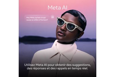 Lunettes connectées META Ray-ban Skyller Gen2 Gris Brillant trans