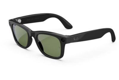 Lunettes connectées META Ray-Ban Wayfarer (large, Gen 2) - Noir brillant, Verres vert