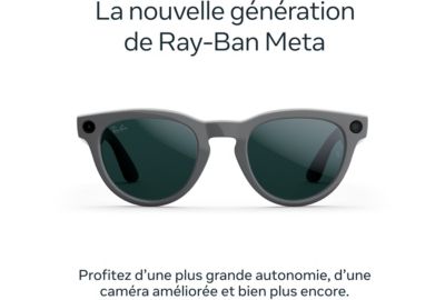 Lunettes connectées META Ray-Ban Meta Headliner Gen2 Gris brillan
