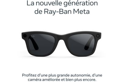Lunettes connectées META Ray-Ban Wayfarer (Gen 2) - Noir mat, Verres Transitions® gris