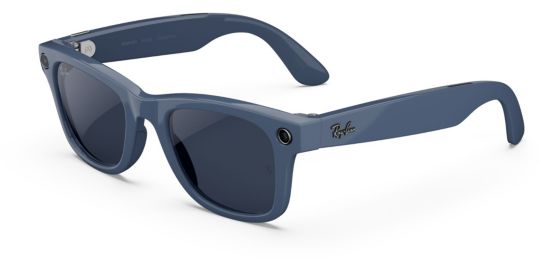 Lunettes connectées META Ray-Ban Wayfarer (large, Gen 2) - Bleu cosmique brillant, Verres Transitions® saphir
