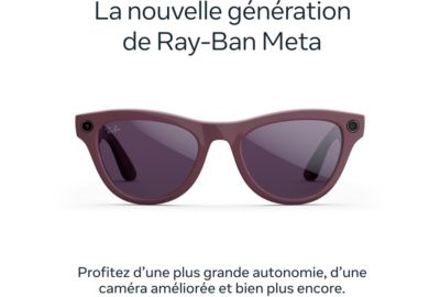 Lunettes connectées META Ray-Ban Skyler (Gen 2) - Violet mystique brillant, Verres Transitions® améthyste
