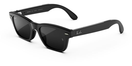 Lunettes connectées META Ray-Ban Burbank Noir mat polarisé