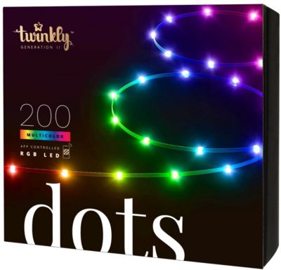 Ruban LED TWINKLY Guirlande Connect 200 LED 10M Noir