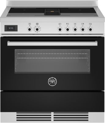 Piano de cuisson induction avec hotte intégrée BERTAZZONI PROCH94I1ENET noir brillant