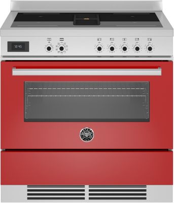 Piano de cuisson induction aspirante BERTAZZONI PROCH94I1EROT rouge