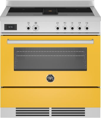 Piano de cuisson induction avec hotte intégrée BERTAZZONI PROCH94I1EGIT jaune