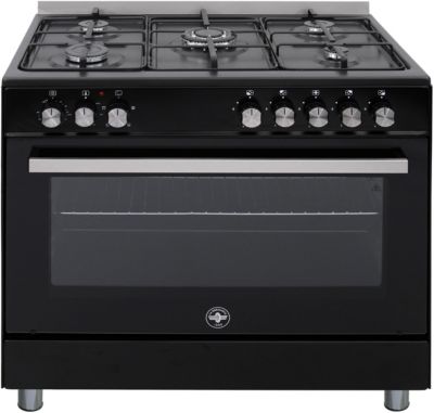 Piano de cuisson La Germania Cuisiniere sel9mn 5 feu gaz four électrique  multifonction e Noir