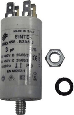 Condensateur WHIRLPOOL CONDENSATEUR DE DEMARRAGE 3ΜF 400 V Condensateur WHIRLPOOL CONDENSATEUR DE DEMARRAGE 3ΜF 400 V