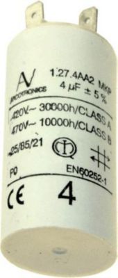 Condensateur WHIRLPOOL CONDENSATEUR 4 MF 420V - 481212028054