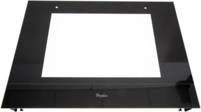 Verre WHIRLPOOL vitre de four noire extérieure Verre WHIRLPOOL vitre de four noire extérieure