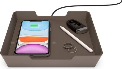 Chargeur induction EINOVA Valet Tray - Bronze taupe Chargeur induction EINOVA Valet Tray - Bronze taupe