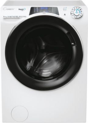 Lave linge séchant hublot CANDY RPW41496BWMBC-S
