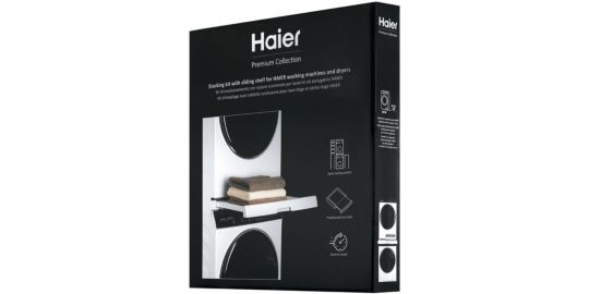 Kit de superposition HAIER de superposition blanc tablette coulissa