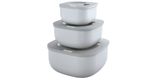 Boîte hermétique HAIER de 3 boites alimentaires (design Guzzini