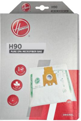 Vhbw 10x Sacs remplacement pour Hoover 35600536, H63 pour aspirateur -  microfibres non tissées, 23,8cm x 26,7cm, blanc