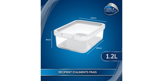 Boîte CARE+PROTECT alimentaire empilable 1.2L