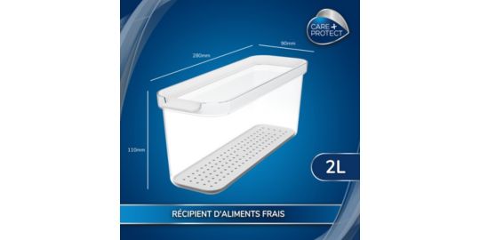 Boîte CARE+PROTECT alimentaire empilable 2L