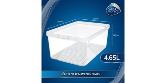 Boîte CARE+PROTECT alimentaire empilable 4.65L