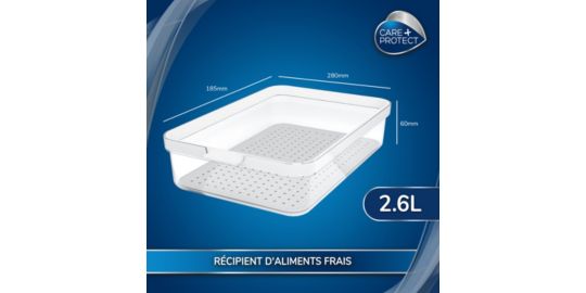 Boîte CARE+PROTECT alimentaire empilable 2.7L