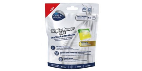 Détartrant CARE+PROTECT Triple actif lave vaisselle & lave linge