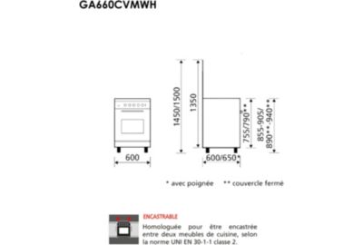 Cuis Mixte GLEM GA660CVMWH