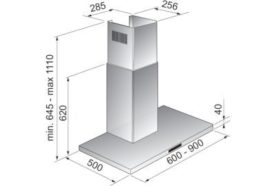 Hotte décorative murale AIRLUX AHBF971IX