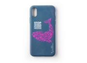 Coque WILMA iPhone Xr Recyclee bleu fonce
