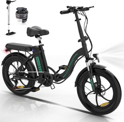 Vélo électrique COLORWAY Pliable 20*3.0 - 36V/12Ah - BK6S1 Noir
