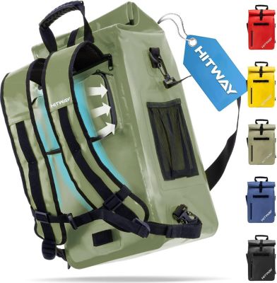 Sacoche HITWAY Sacoche de Vélo 3en1-Vert