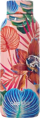 Bouteille isotherme QUOKKA 510 ml à Double Paroi Fleurs Tropicales