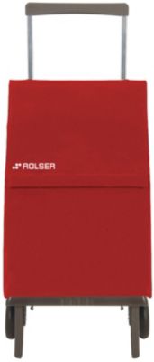 Chariot ROLSER de courses pliable rouge