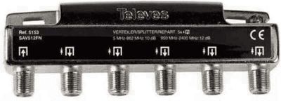  TELEVES 5153 Répartiteur 5 Voies 10/12 Db Conne TELEVES 5153 Répartiteur 5 Voies 10/12 Db Conne