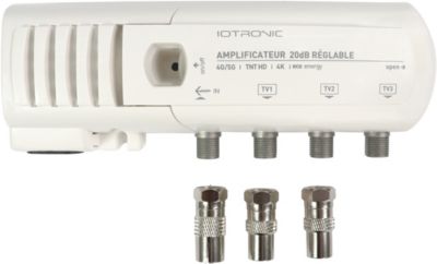 Amplificateur TV TELEVES intérieur 3 TV 20db réglable avec LED